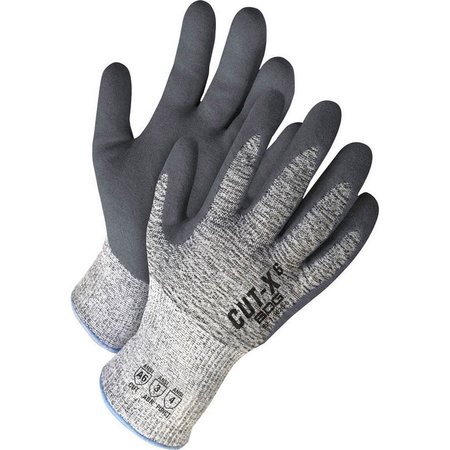 BDG Grey HPPE Cut Resistant Grey Sandy Nitrile Palm, Size X3L (12) 99-1-9626-12